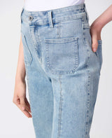 CULOTTE JEAN WITH EMBELLISHED SEAM